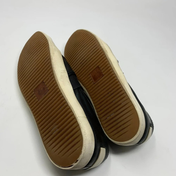 Frye Dylan Slip On Sneakers in Black Leather Size 8.5‎ - Picture 7 of 8